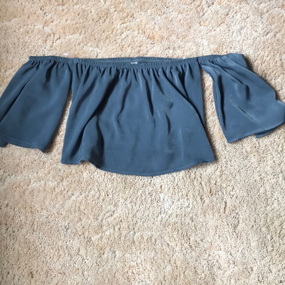 Blue cropped top!